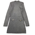 MISS EBITA abito tinta unita mezzo collo in maglia Grigio per Bambina 243060G GRIGIO MISS EBITA 