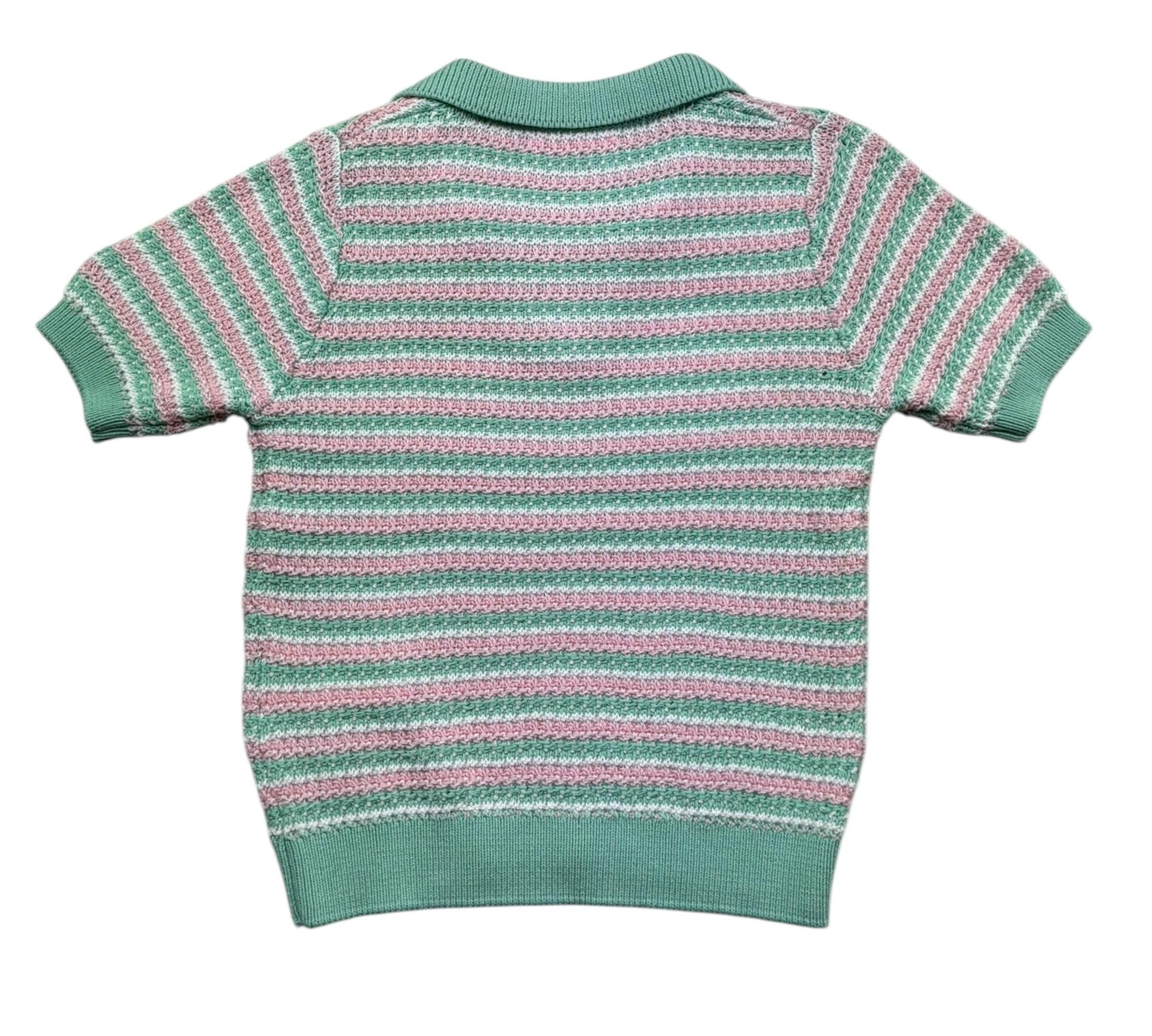Saint Barth Polo Mezza Manica Fantasia A Righe per Bambina CADDY MULTICOLOR SAINT BARTH 