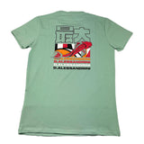 Daniele Alessandrini Rundhals-T-Shirt, einfarbig, mit aquagrünem Logo-Print für Kinder