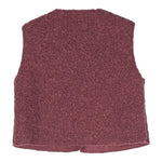 TEDDY E MINOU gilet tinta unita teddy Bordeaux per Neonata I24GD012PE027 BORDEAUX TEDDY E MINOU 