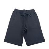Dolce &amp; Gabbana Einfarbige Bermudashorts im Trainingsanzug mit elastischer Taille Schwarz für Jungen