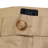 Fay Bermuda Tinta Unita con Tasche Americane per Bambino FU6P39 BEIGE FAY 