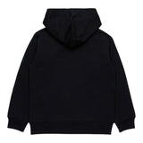 MARNI felpa chiusa con cappuccio tinta unita con logo Nero per Bambino M01266 NERO MARNI 