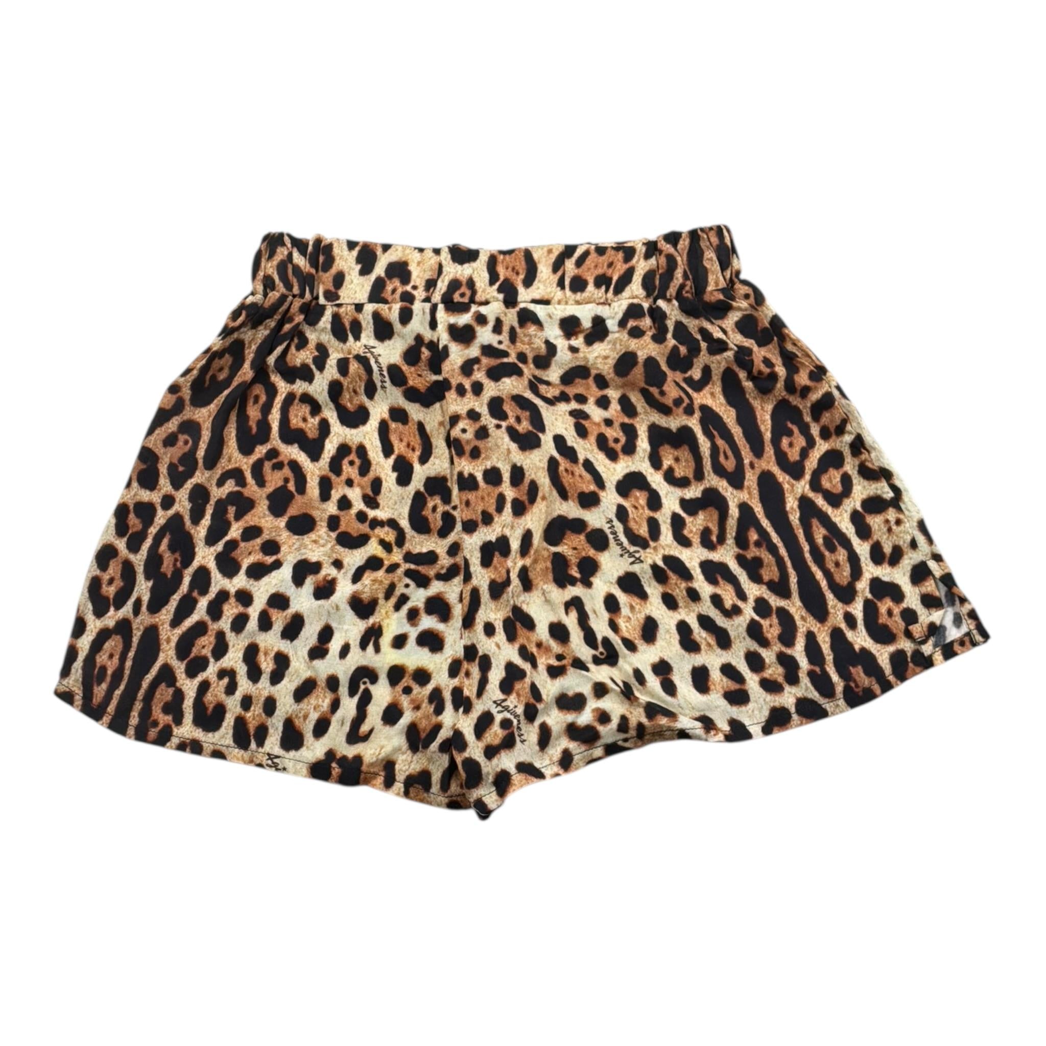 4Giveness Short Tinta Unita con Fantasia Maculata per Bambina FGCG3933 MARRONE 4GIVENESS 