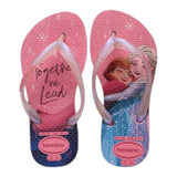 Havaianas Flip-Flops, einfarbig, mit rosa Prinzessinnen-Muster für Mädchen