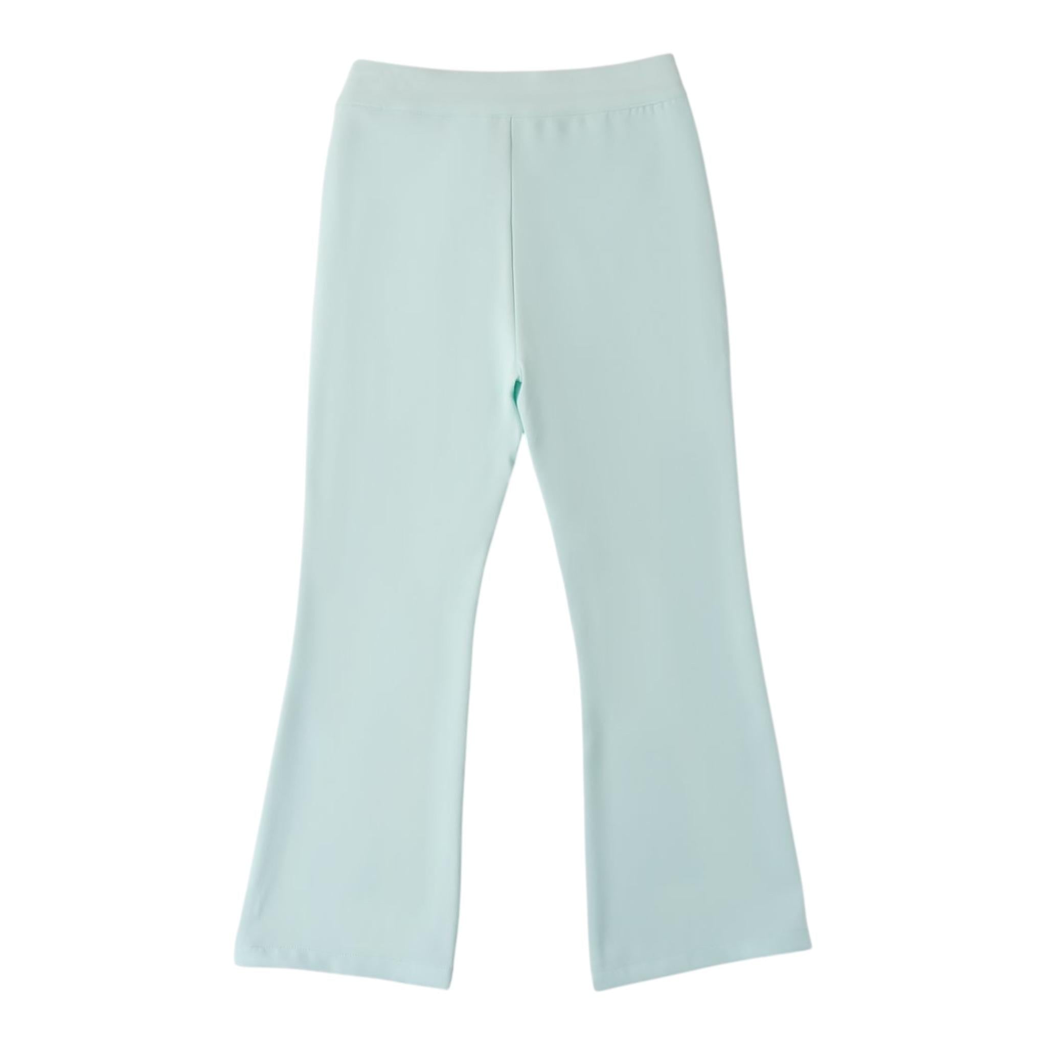 Sarabanda Pantalone Tinta Unita Modello A Zampa per Bambina 0B476 VERDE ACQUA SARABANDA 