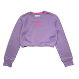 REPLAY felpa tinta unita modello crop Lilla per Bambina SG2321 LILLA REPLAY 