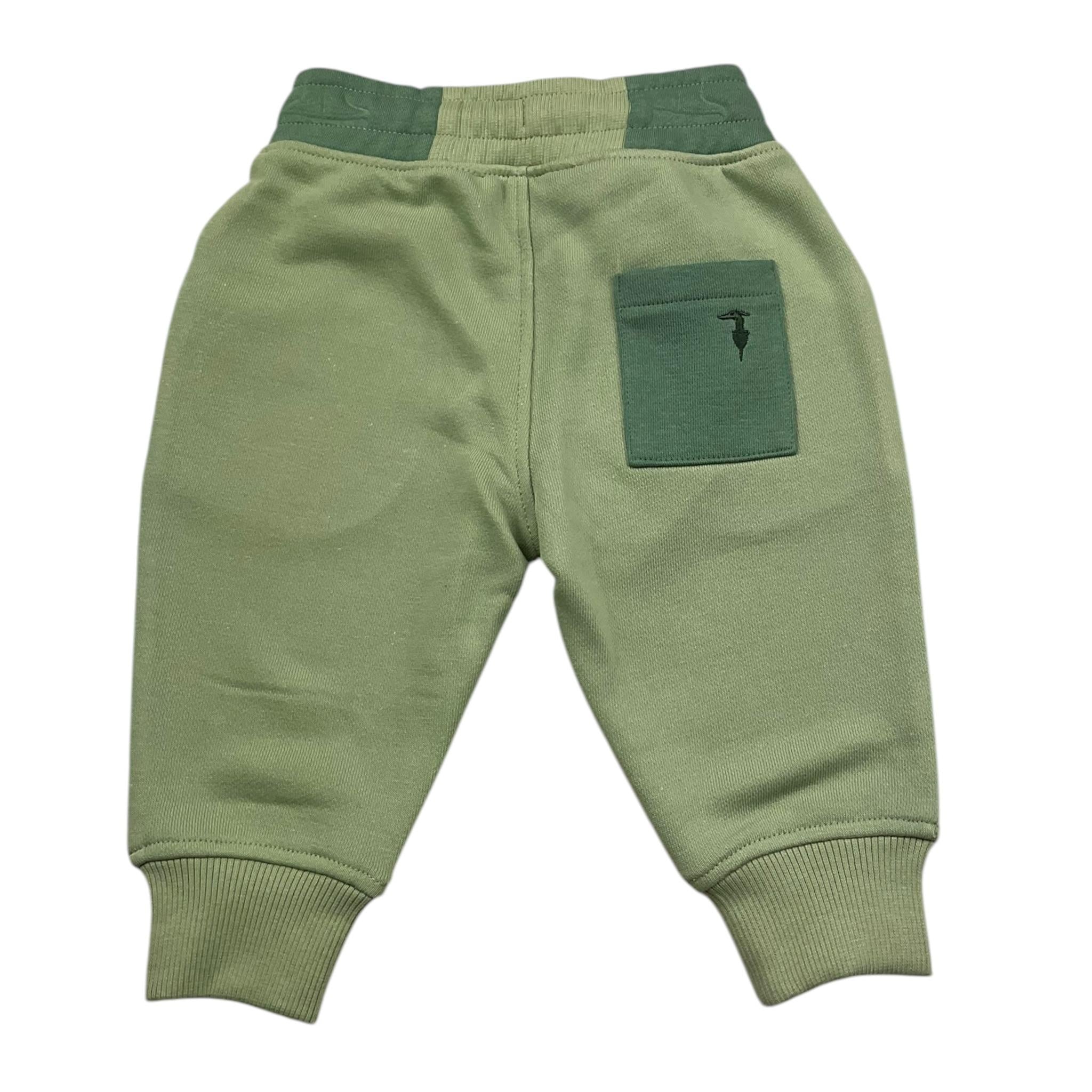 TRUSSARDI pantalone tuta tinta unita Verde per Neonato TIA25142PA VERDE TRUSSARDI 