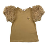 ANGEL'S FACE t-shirt girocollo tinta unita cn maniche con tulle Oro per Bambina JENA ORO ANGEL'S FACE 