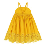 Stella Mccartney Abito Tinta Unita Traforato per Bambina TU1B92 GIALLO STELLA McCARTNEY 