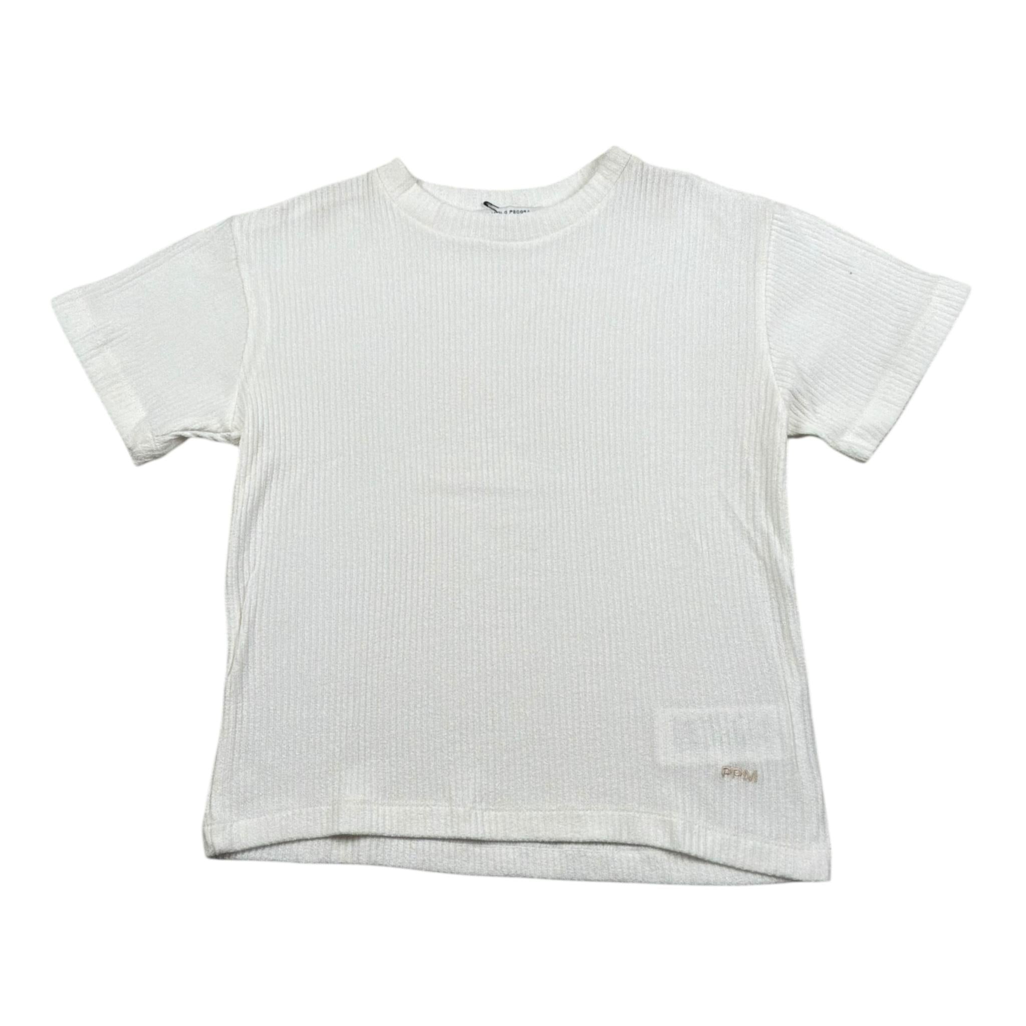 Paolo Pecora T-Shirt Girocollo Tinta Unita per Bambino PP3968X PANNA PAOLO PECORA 