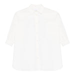 Dou Dou Camicia Tinta Unita Manica Lunga per Bambina DW1A20XXX BIANCO DOU DOU 