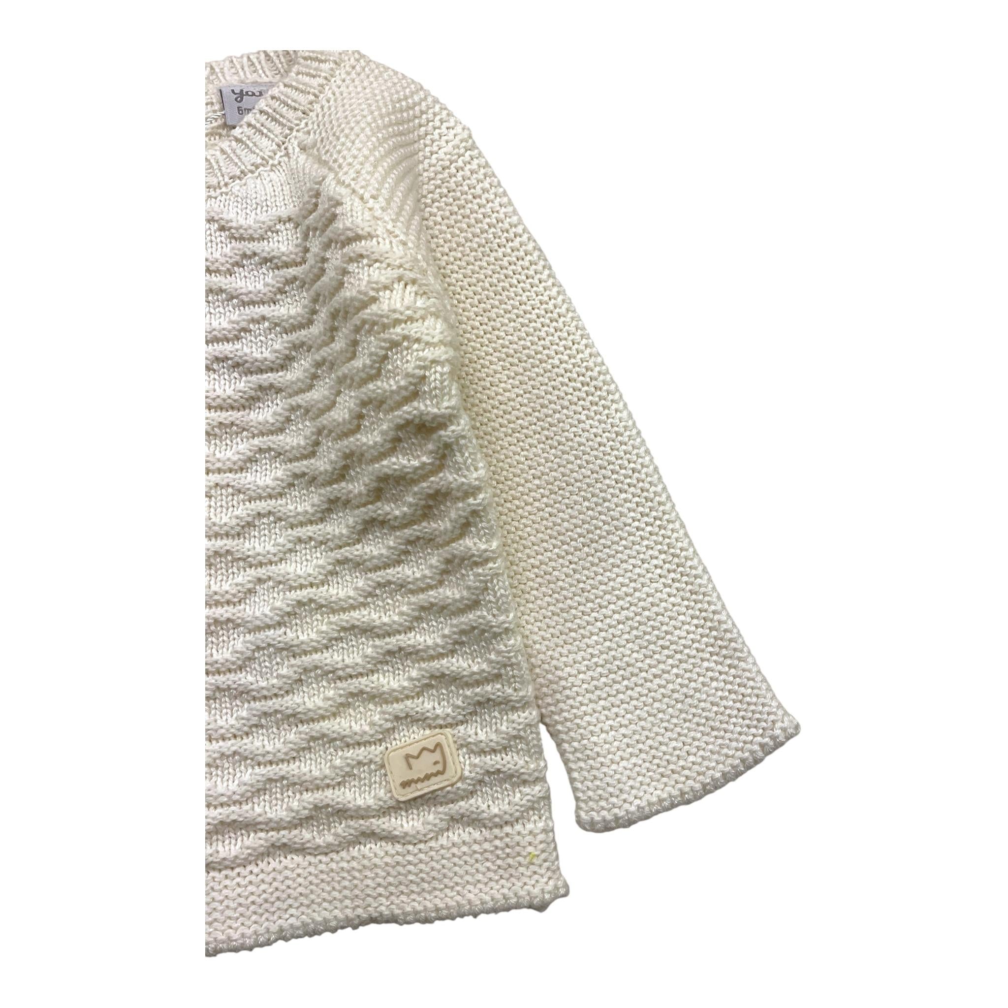 YATSI BABY completo maglia-ghettina tinta unita Panna per Neonata 24200160 PANNA YATSI BABY 