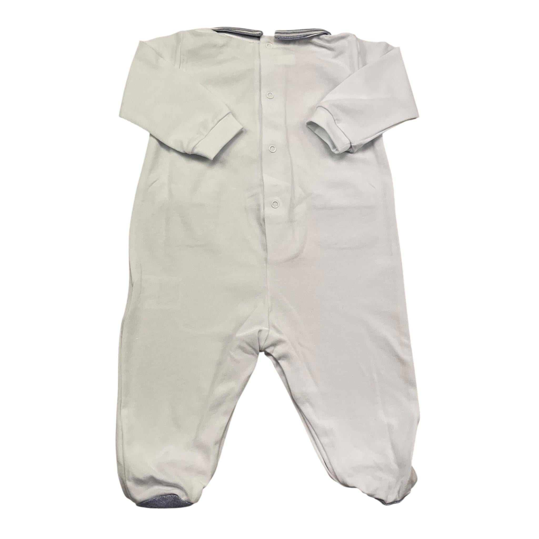 Lalalu' Tutina Manica Lunga Tinta Unita per Neonato TJL03P BIANCO LALALU' 