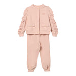 ELISABETTA FRANCHI completo 2 pezzi felpa-pantalone tinta unita Rosa per Bambina EGCM005 ROSA ELISABETTA FRANCHI 