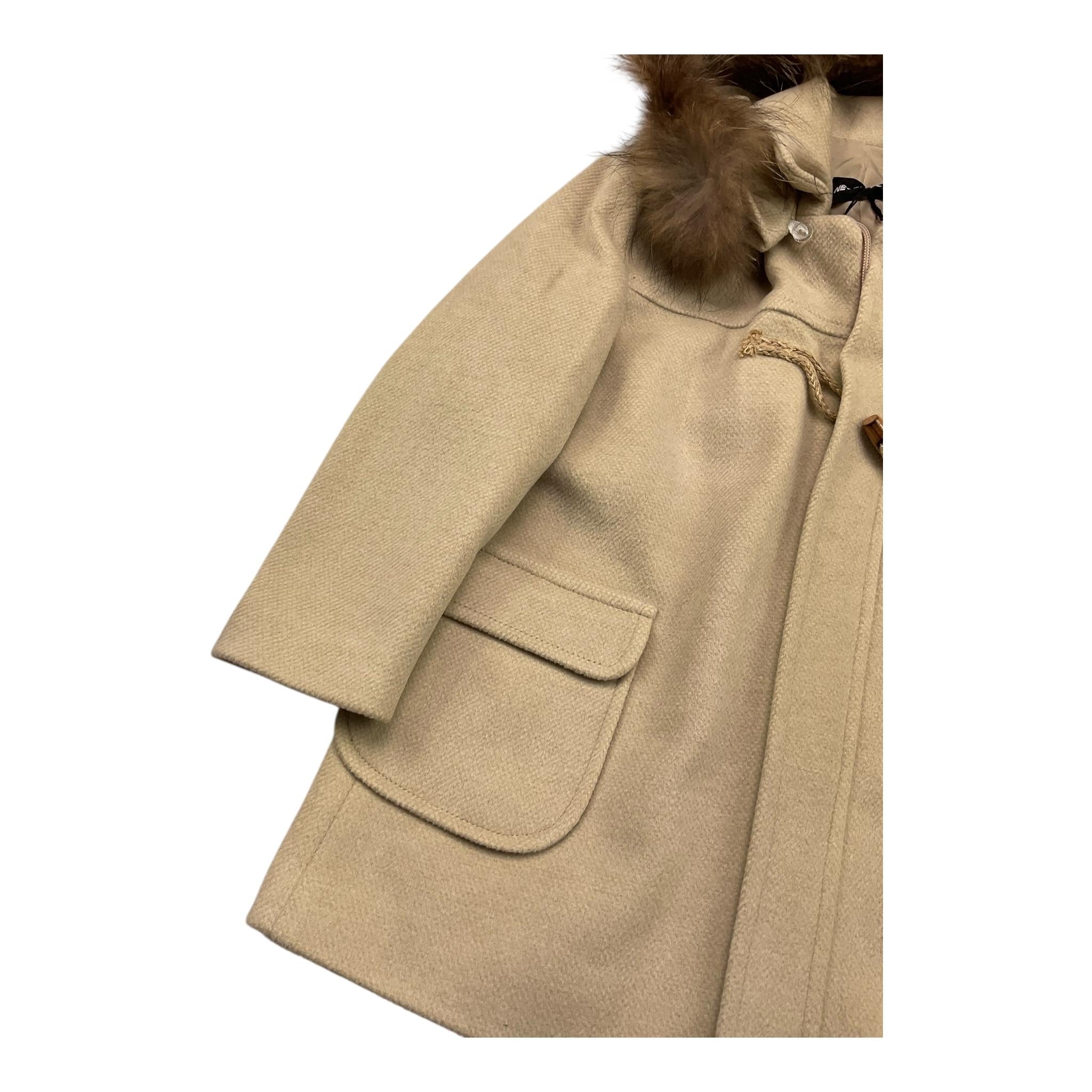 NEVER TOO cappotto tinta unita con cappuccio Beige per Bambino NT2180B BEIGE NEVER TOO 