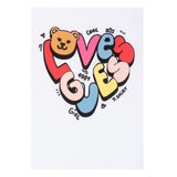 GUESS shirt girocollo tinta unita con stampa in contrasto  Bianco per Neonata A4YI01K6YWA BIANCO GUESS 
