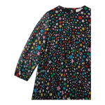 STELLA McCARTNEY abito manica lunga tinta unita cn stampa stelle Nero per Bambina TV1C40J NERO STELLA McCARTNEY 