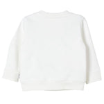STELLA McCARTNEY felpa chiusa girocollo tinta unita con logo Bianco per Bambina TV4P30 BIANCO STELLA McCARTNEY 