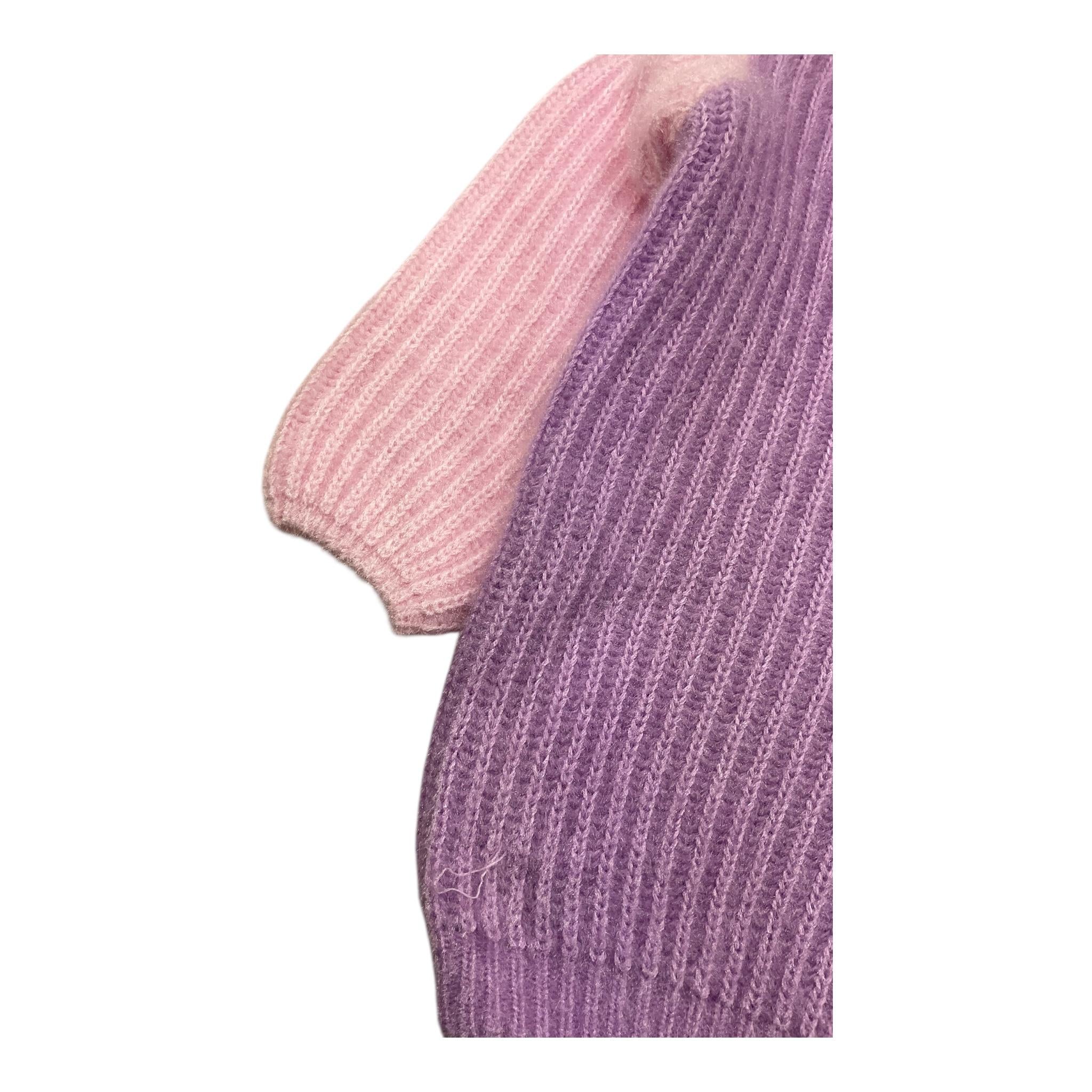 FUN & FUN maglia girocollo tinta unita cn maniche in contrasto Lilla per Bambina FNBDR12403 LILLA FUN & FUN 