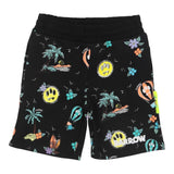 Barrow Kinder Einfarbige Trainingsanzug-Bermudashorts mit elastischer Taille Schwarz für Jungen