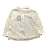 Dou Dou Langarm-Shirt in einfarbigem Weiß für Babys