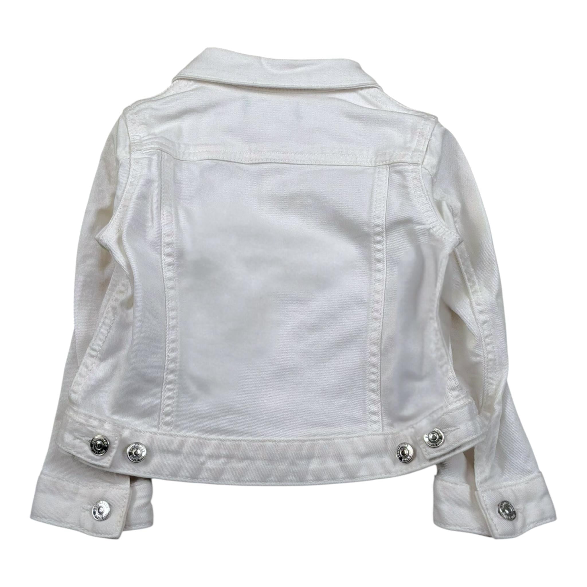 Dsquared2 Giubbino Tinta Unita In Denim per Neonato DQ041G BIANCO DSQUARED2 