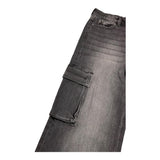 LIU JO jeans tinta unita modello palazzo Nero per Bambina GF4121X NERO LIU JO 