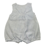 La Sartoria Dei Piccoli Pagliaccetto Tinta Unita con Fantasia A Righe per Neonata LPB9091 BIANCO LA SARTORIA DEI PICCOLI 
