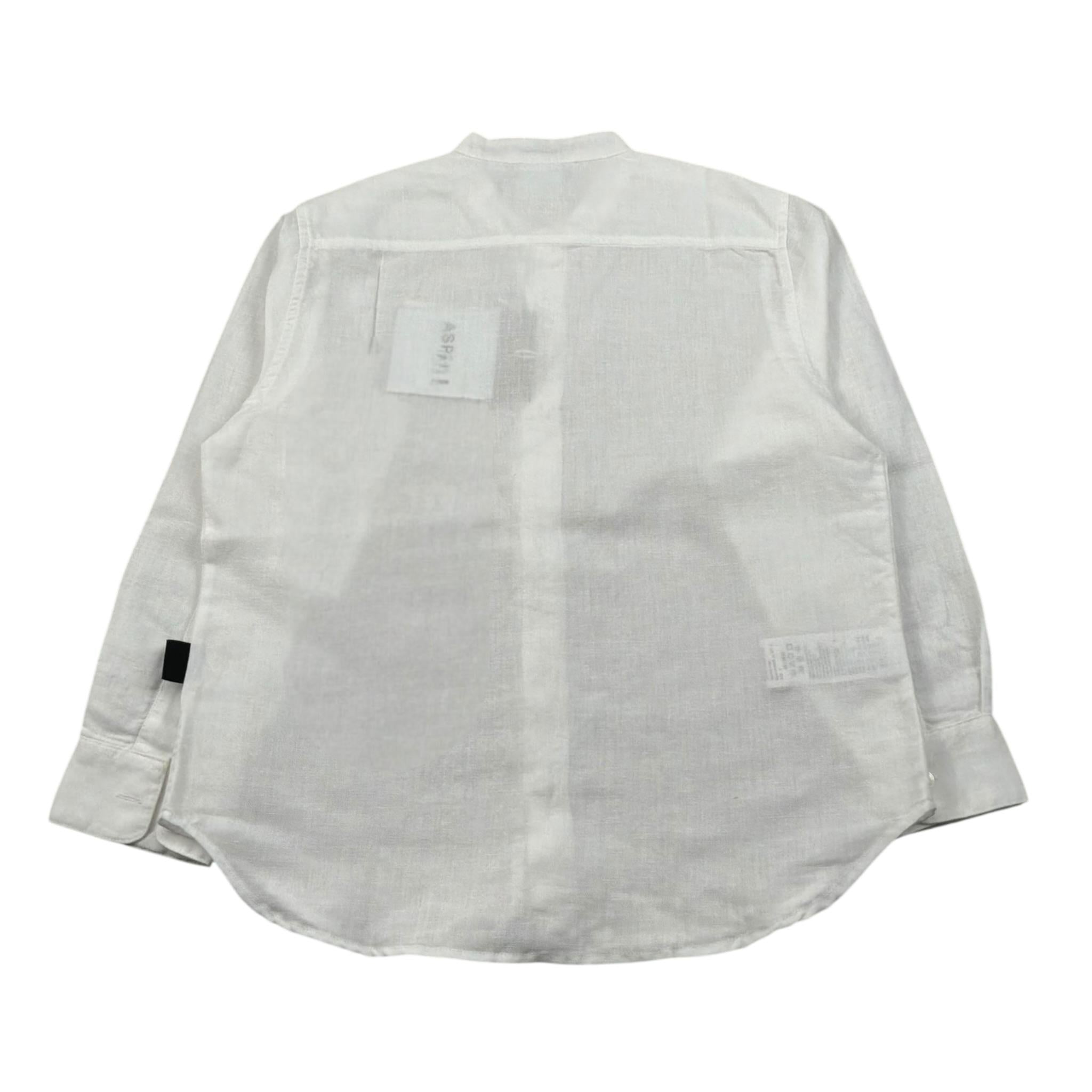 Aspesi Camicia Manica Lunga Tinta Unita Collo Coreano per Bambino S23009CLL0013 BIANCO ASPESI 