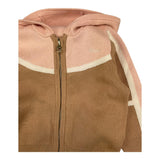 Chloe' Komplette einfarbige Sweatshirt-Hose Biscuit für Baby Mädchen