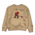 SAINT BARTH felpa girocollo tinta unita con stampa Beige per Bambino HUT00040 BEIGE SAINT BARTH 