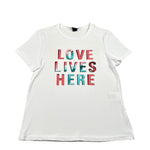 Naice T-Shirt Girocollo Tinta Unita con Stampa per Bambina 27132 BIANCO NAICE 