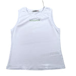Patrizia Pepe Canotta Tinta Unita con Brillantini per Bambina 7M0813X BIANCO PATRIZIA PEPE 