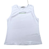 Patrizia Pepe Canotta Tinta Unita con Brillantini per Bambina 7M0813X BIANCO PATRIZIA PEPE 