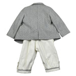 Gastone Completo 4 Pezzi Giacca-Camicia-Pantalone-Papillon per Neonato G1472A GRIGIO GASTONE 