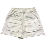 Twinset Short Einfarbig mit elastischer Taille Weiß für Mädchen