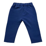 Daniele Alessandrini Einfarbige Hose mit elastischer Taille Blau für Neugeborene
