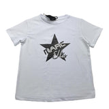 Marc Ellis Einfarbiges Rundhals-T-Shirt mit Print Weiß für Mädchen