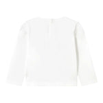 Mayoral Shirt Girocollo Tinta Unita con Stampa per Neonata 1050 BIANCO MAYORAL 