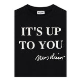 Moschino Felpa Chiusa Girocollo Tinta Unita per Bambino HDF06B NERO MOSCHINO 