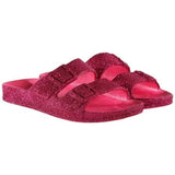 Cacatoes Einfarbiger Slipper mit Glitzer Fuchsia für Mädchen