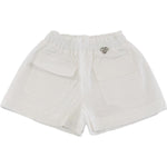 Liu Jo Short Tinta Unita con Elastico In Vita per Neonata KA5143NX BIANCO LIU JO 