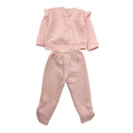 CALAMARO completo 2pz felpa-pantalone tinta unita Rosa per Neonata 11093 ROSA CALAMARO 