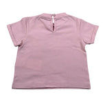 M+E' T-Shirt Girocollo Tinta Unita con Stampa per Neonata UE1405 ROSA M+E' 