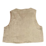 Vicolo Gilet Tinta Unita con Applicazioni per Bambina 3146B00017 BEIGE VICOLO 