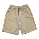 Dan John Einfarbige Bermudashorts mit elastischer Taille in Beige für Jungen