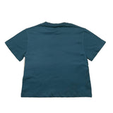 Lanvin T-Shirt Girocollo Tinta Unita con Logo per Bambino N30146 VERDE LANVIN 