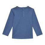 GUESS shirt girocollo tinta unita ocn logo Blu per Neonato I4YI01K8HM4 BLU GUESS 