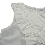 M+E' Camicia Giromanica Tinta Unita per Bambina UE0895 BIANCO M+E' 